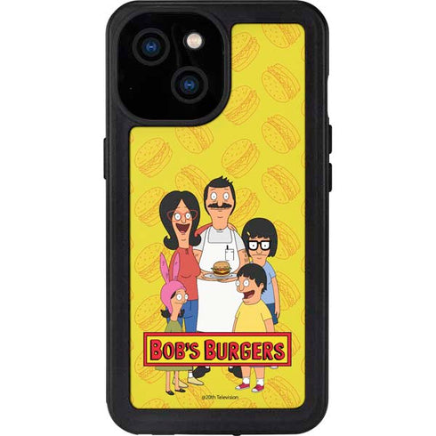 Bobs Burgers Family Portrait iPhone 15 Waterproof Case